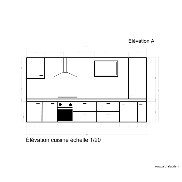 Élévation Cuisine. Plan de 10 et 12 m² Élévation Cuisine. Plan de 10 et 12 m²