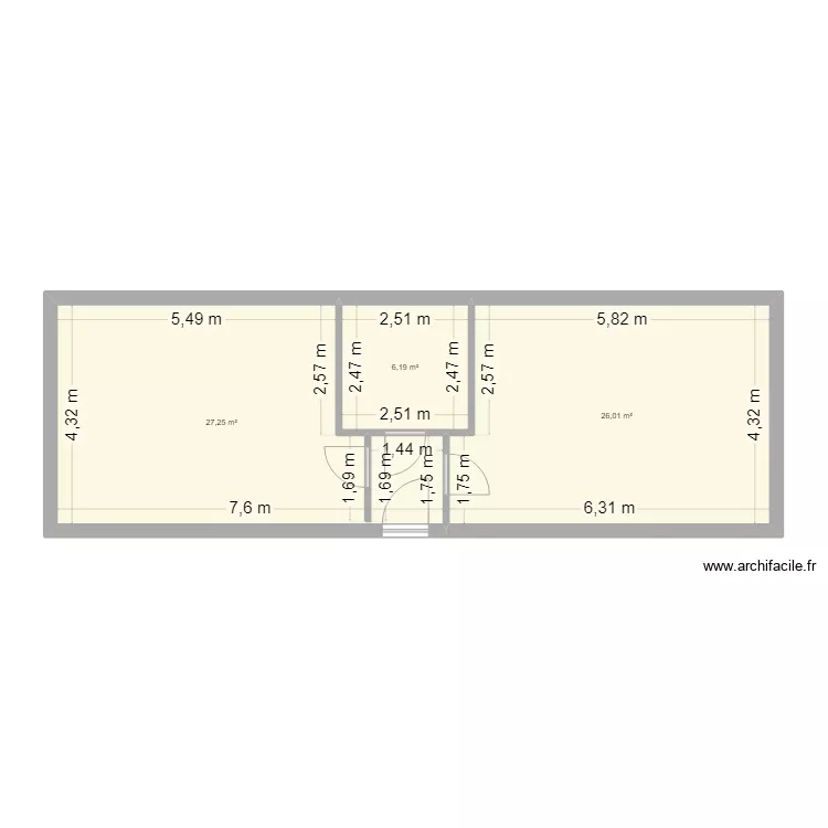 GALLET. Plan de 