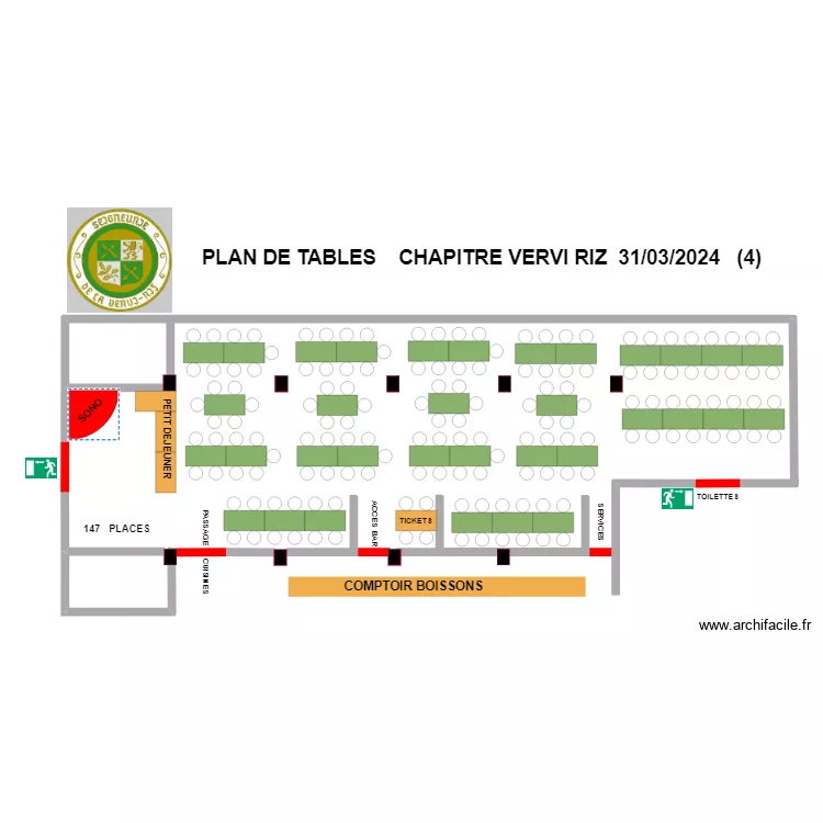 PLAN DE TABLES chapitre vervi riz 2024 (4). Plan de 