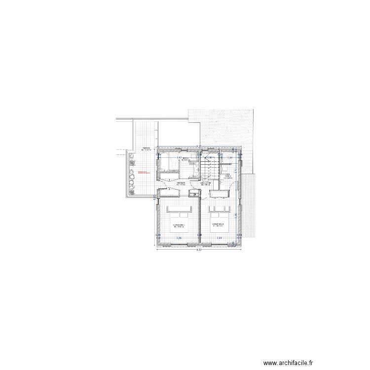 Plano de la primera planta. Plan de 0 pièce et 0 m2
