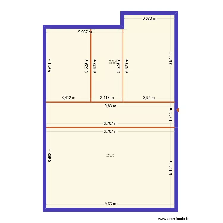 C.F appart. Plan de 