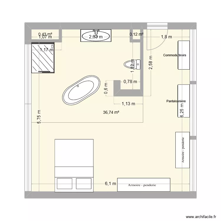 3 Epis CH PAR. Plan de 3  et 37 m²