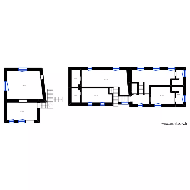 G&icirc;te l'Andr&egrave;se. Plan de 