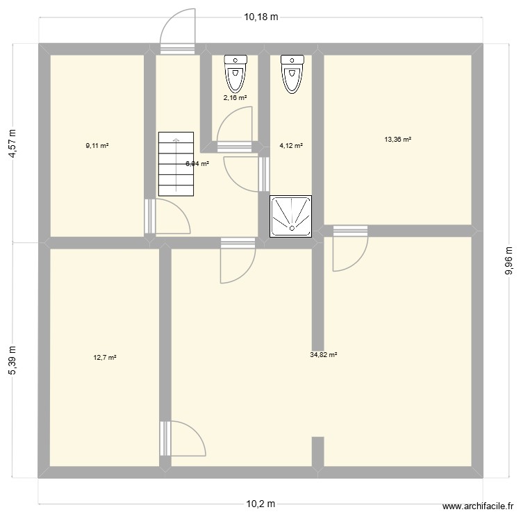 achere plan modif. Plan de 0 pièce et 0 m2