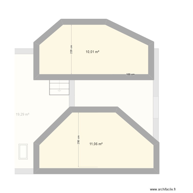 M.werth. Plan de 5 pièces et 61 m2