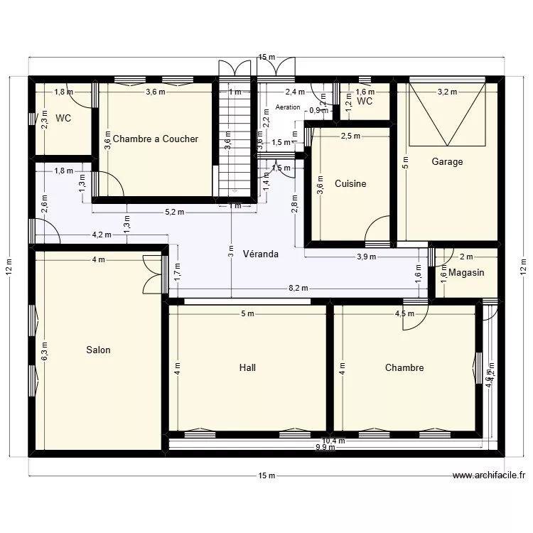 Plan de terrain 15mx12m Client 37 15 83 83 V2. Plan de 
