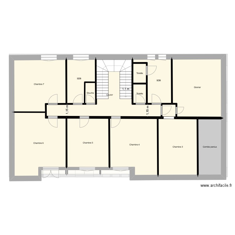 RDC 20 FEB 2025. Plan de 36 pièces et 523 m2