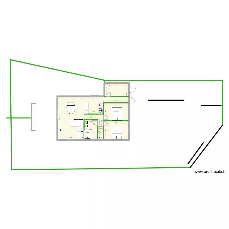 VAL4. Plan de 5  et 78 m²