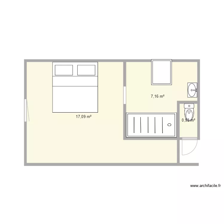 Ch SDB Parentale. Plan de Ch SDB Parentale. Plan de