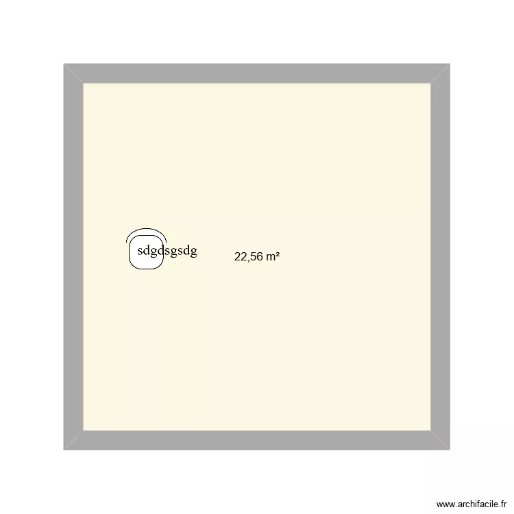 dsgg. Plan de 1  et 23 m²