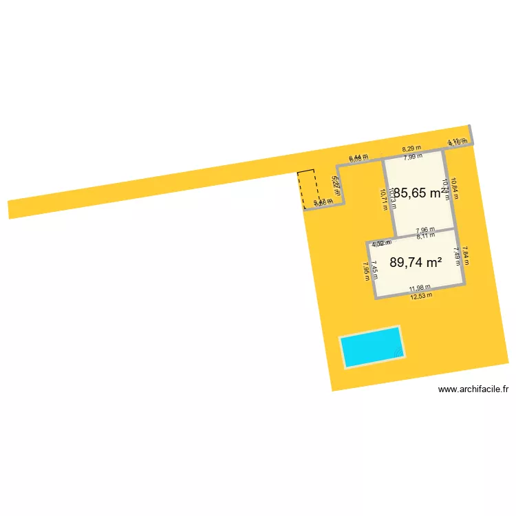 MONTANAY 04. Plan de 2  et 175 m²