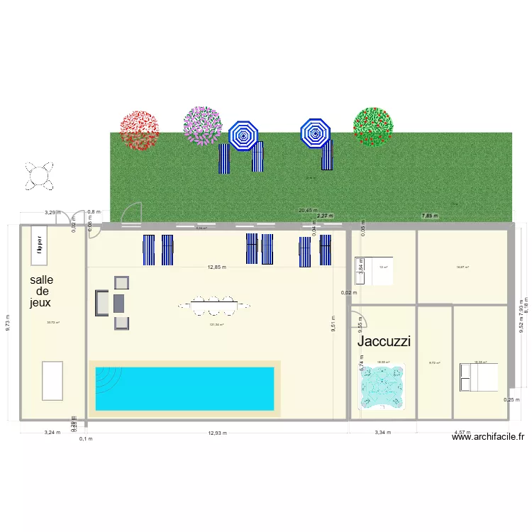 sous sol salle. Plan de 