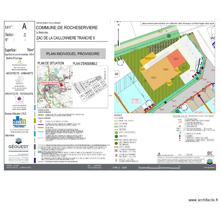 ZAC Caillonnière - Rocheservière-v1. Plan de 0 pièce et 0 m2