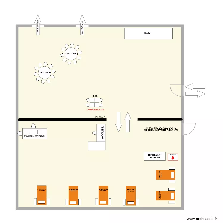 SOUVRET. Plan de 