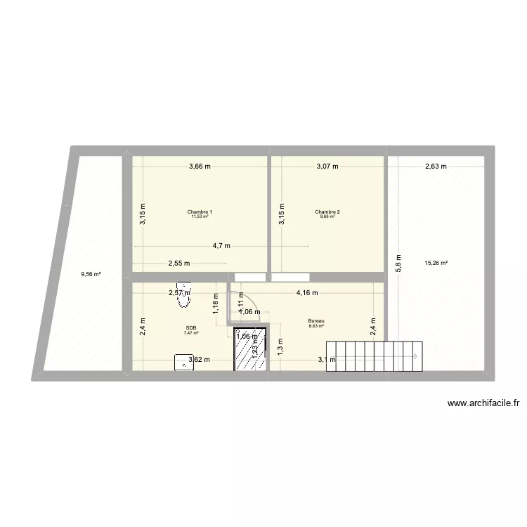 &eacute;tage ferme 1. Plan de 
