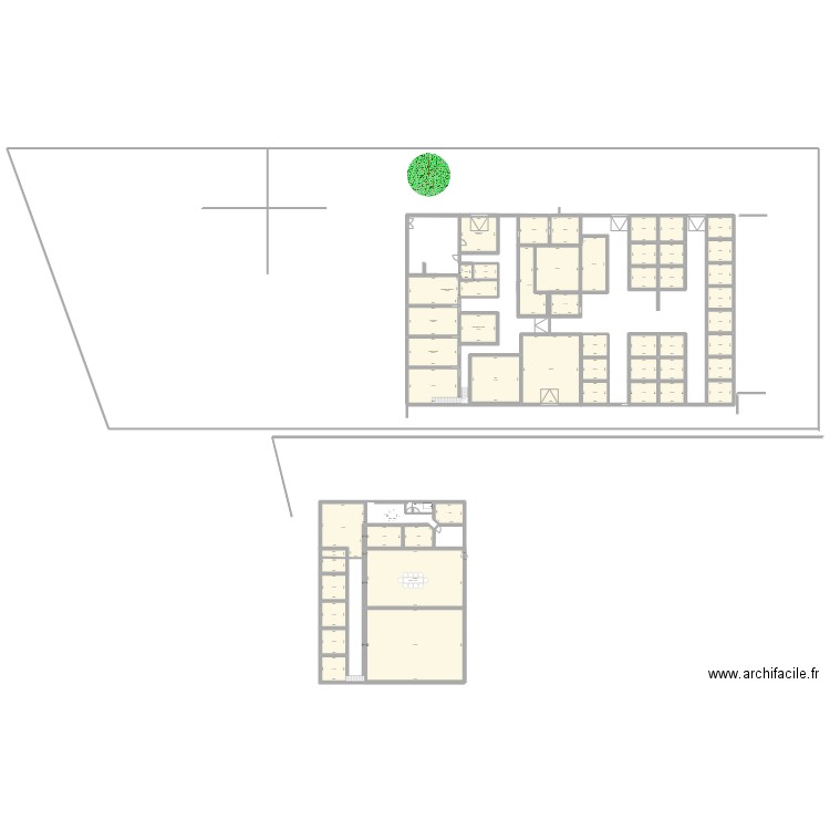 clinic 2. Plan de 54 pièces et 1072 m2