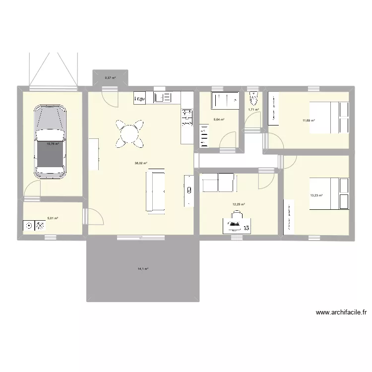 maison 90m2. Plan de maison 90m2. Plan de