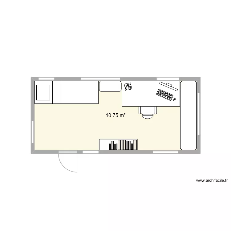 CARAVATELIER. Plan de 1  et 11 m²