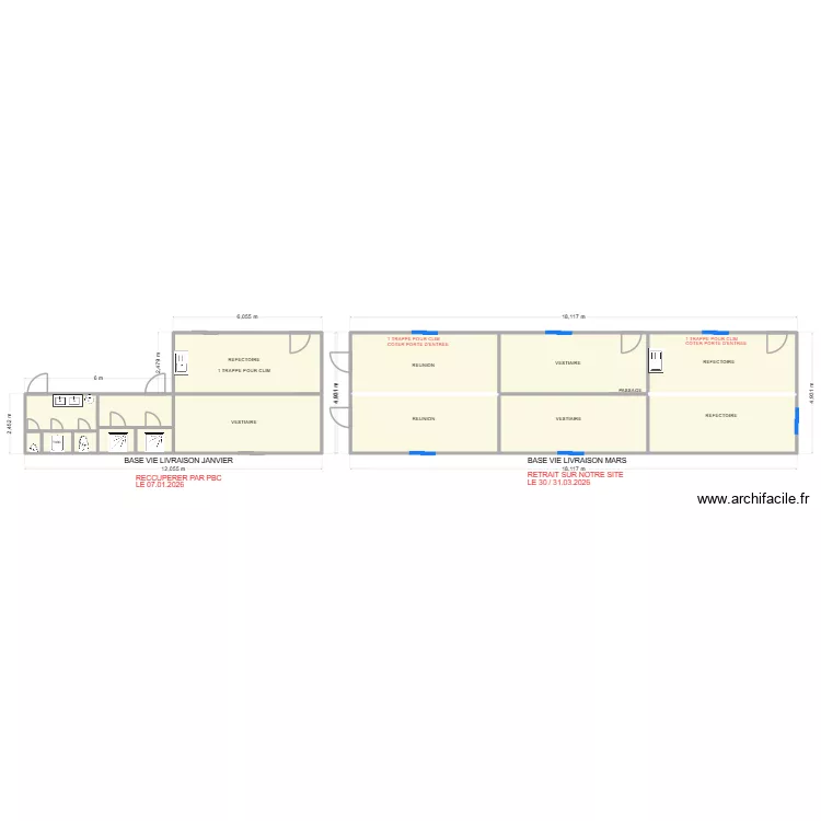 PBC CHANTIER LA DUCHERE. Plan de 15 et 128 m² PBC CHANTIER LA DUCHERE. Plan de 15 et 128 m²