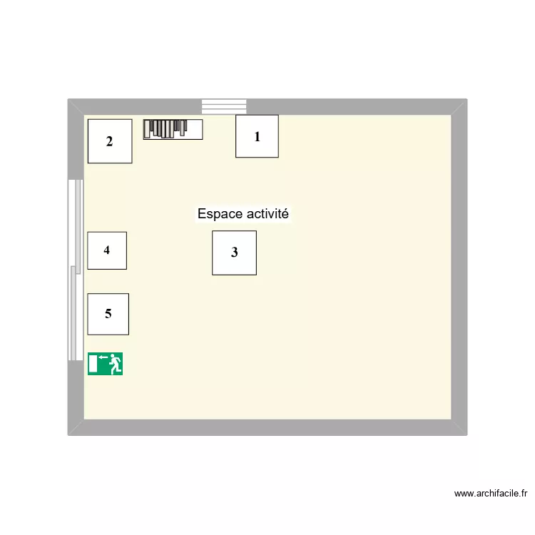 plan espace activité. Plan de 1 et 20 m² plan espace activité. Plan de 1 et 20 m²