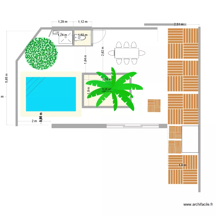 plan douche ext. SAS ORRI. Plan de plan douche ext. SAS ORRI. Plan de