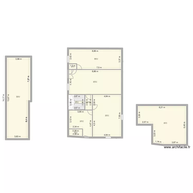 Baud-STY. Plan de 57 pièces et 664 m²