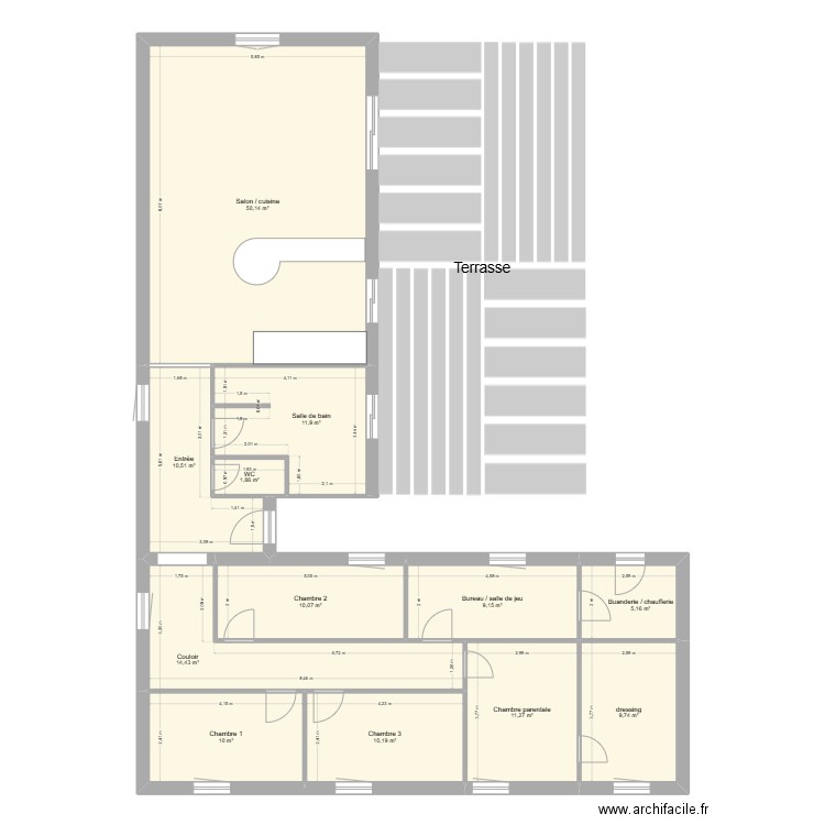 St Brisson redistribution 2. Plan de 12 pièces et 154 m2
