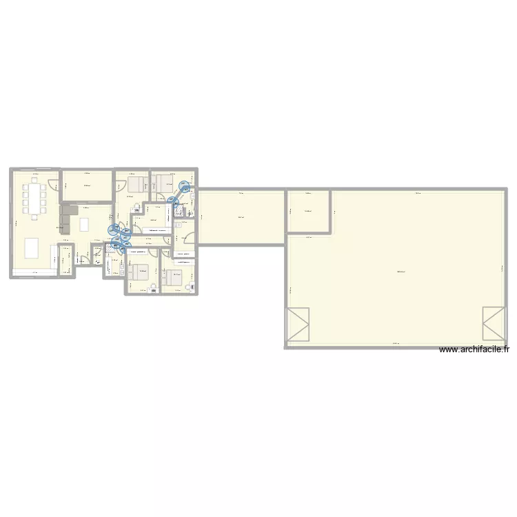 contrex. Plan de 14 Pièces et 475 m²