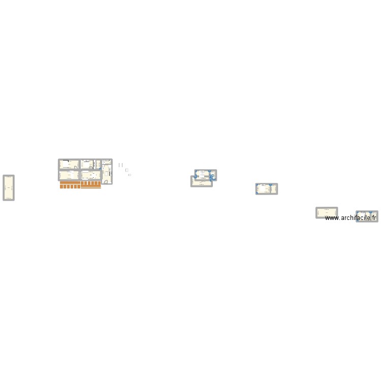 viterbe 2.1. Plan de 13 pièces et 151 m2