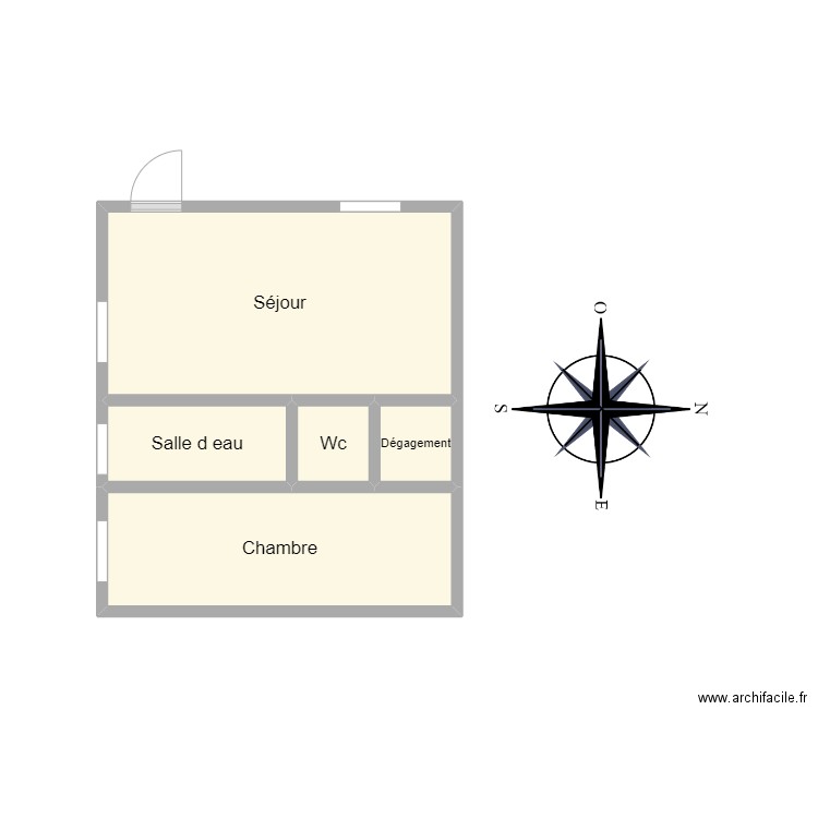 PLAN LARREUR. Plan de 5 pièces et 12 m2