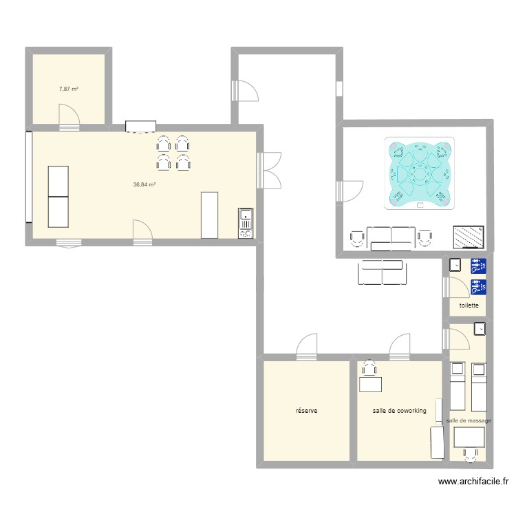 Institut . Plan de 0 pièce et 0 m2
