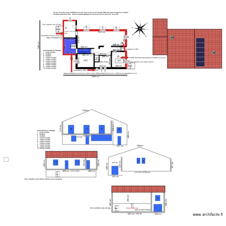 plan luc . Plan de 7 pièces et 111 m2