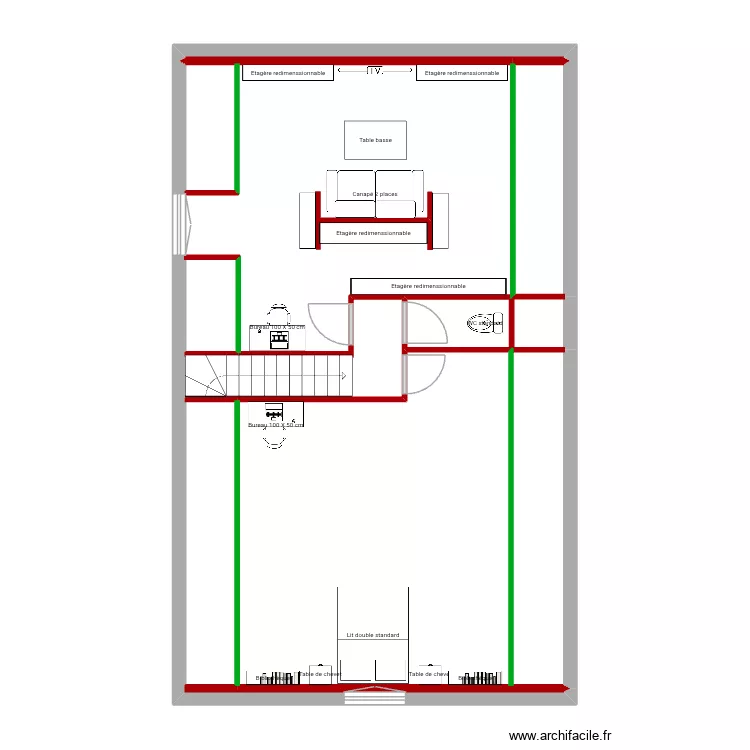Alex. Plan de 3  et 35 m²