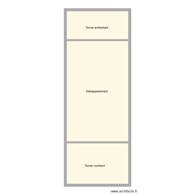 Zeedijk 90 dakappartement. Plan de 3 pièces et 111 m2