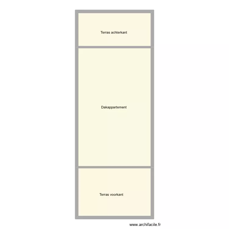 Zeedijk 90 dakappartement. Plan de 