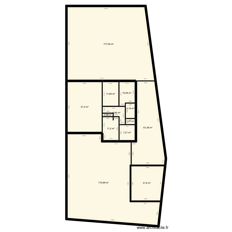 Galinou vrai terrain v1. Plan de 0 pièce et 0 m2