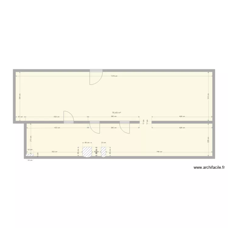 ST HERBLAIN CHARENTE &agrave; nu. Plan de 