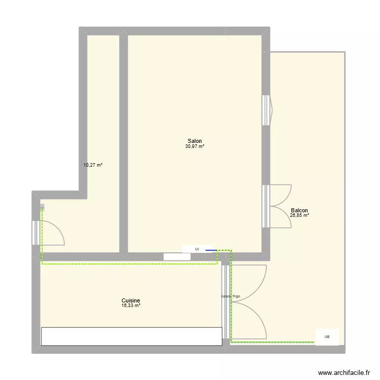 Centre ville 3 sotteville les rouen. Plan de 4 et 84 m² Centre ville 3 sotteville les rouen. Plan de 4 et 84 m²