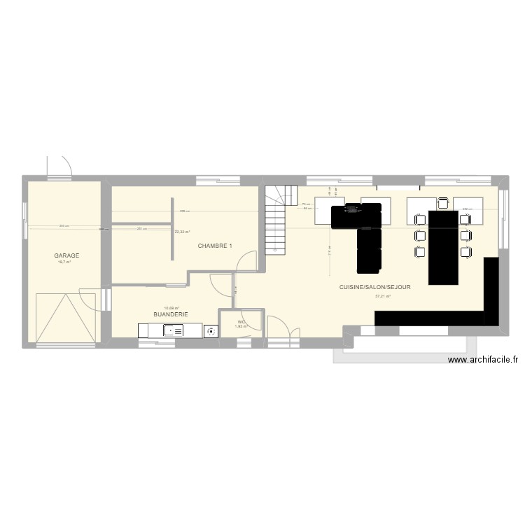 rdcclimatisation. Plan de 15 pièces et 246 m2