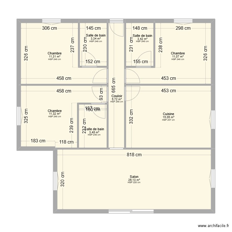 BEAUDET. Plan de 0 pièce et 0 m2