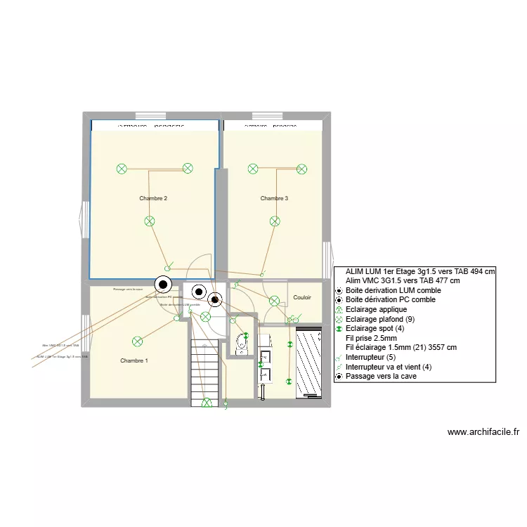 EAUBONNE 1ER ETAGE LUM1. Plan de EAUBONNE 1ER ETAGE LUM1. Plan de