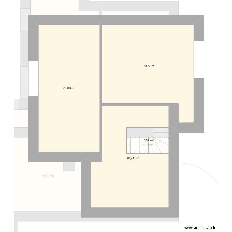 midot. Plan de 10 pièces et 173 m2