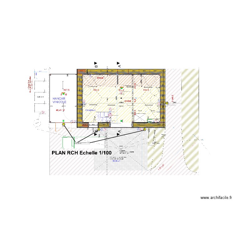 REVILLOT RDC. Plan de 0 pièce et 0 m2
