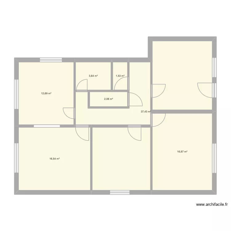 RDC maison Geudertheim. Plan de 7  et 91 m²
