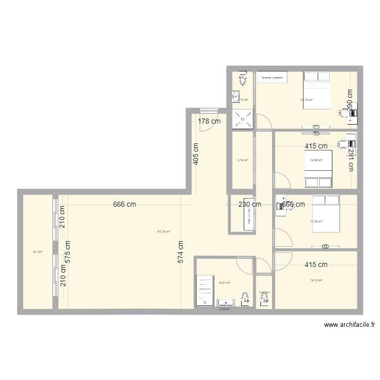  LES IBIS 2EME. Plan de 0 pièce et 0 m2