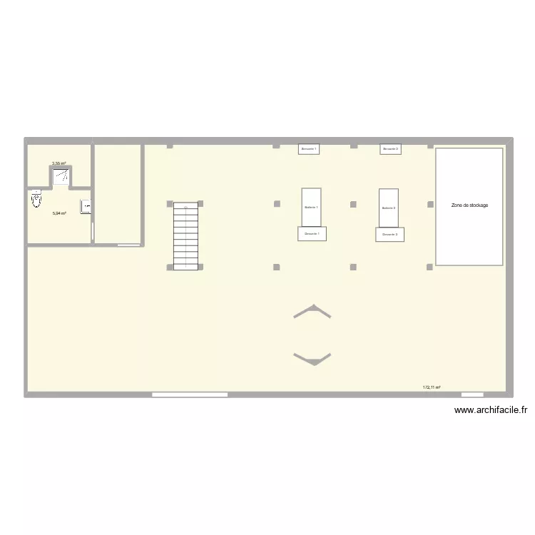 atelier. Plan de 0 pièce et 0 m2