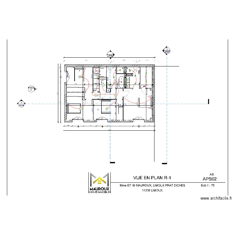 MAUROUX R+1. Plan de 0 pièce et 0 m2