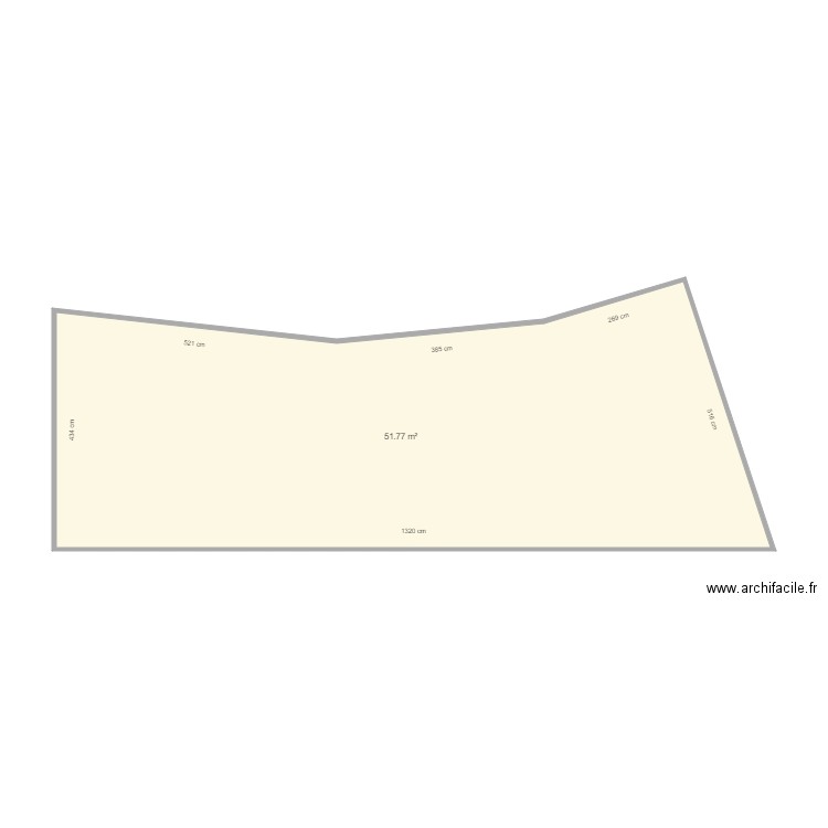 LECOLIER. Plan de 1 pièce et 52 m2