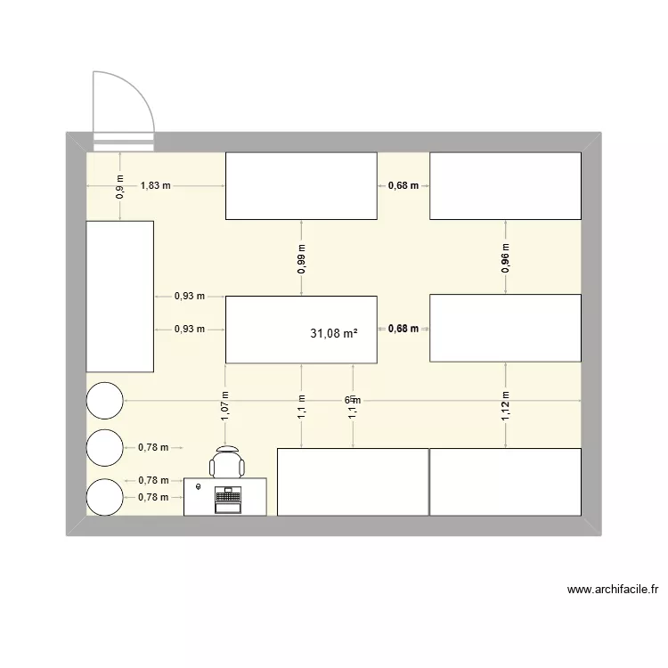p1matthias. Plan de 1  et 31 m²