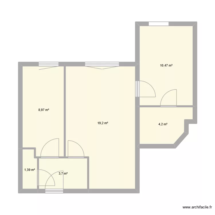 appartement metz. Plan de 6  et 48 m²